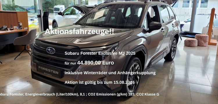 Subaru Forester Exclusive 44.890,00 Euro